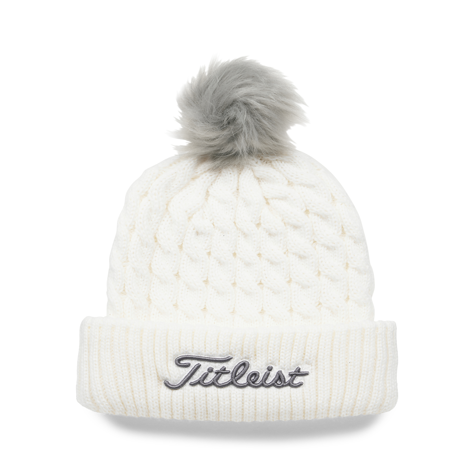 Cable Knit Pom Pom