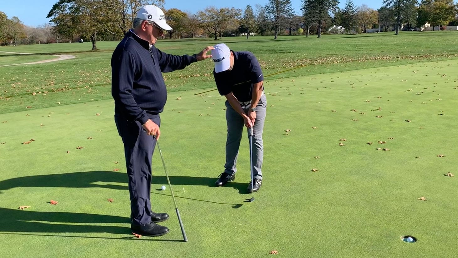 "...You move the putter, hands and arms...