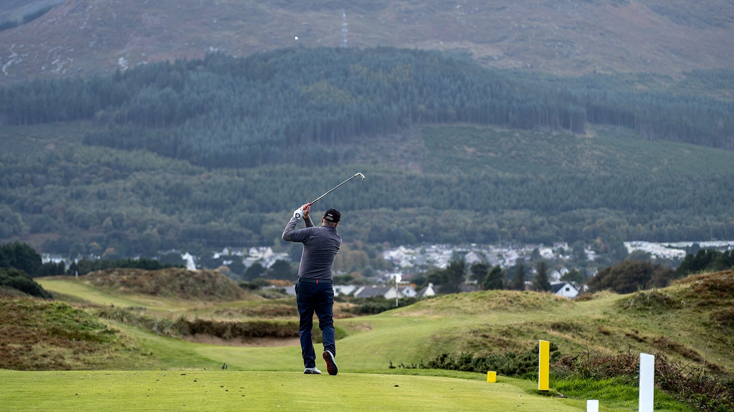 Michael tees off on one of County Down's...