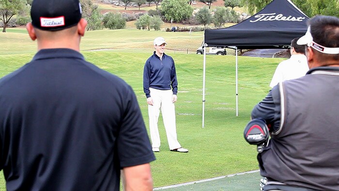 Just before the group hit the course, Frederick...