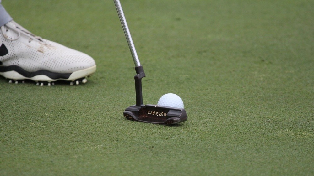 A close up of Jordan's Pro V1x and trusty...