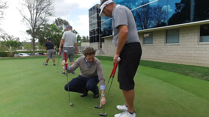 Spencer works with Team Titleist member Greg. 