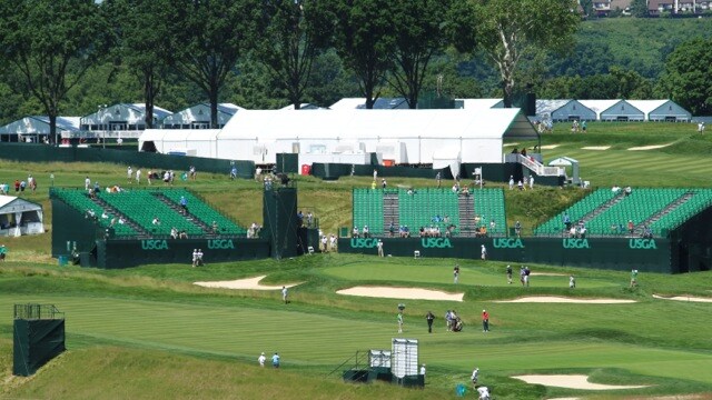 And now it's back out to the course.