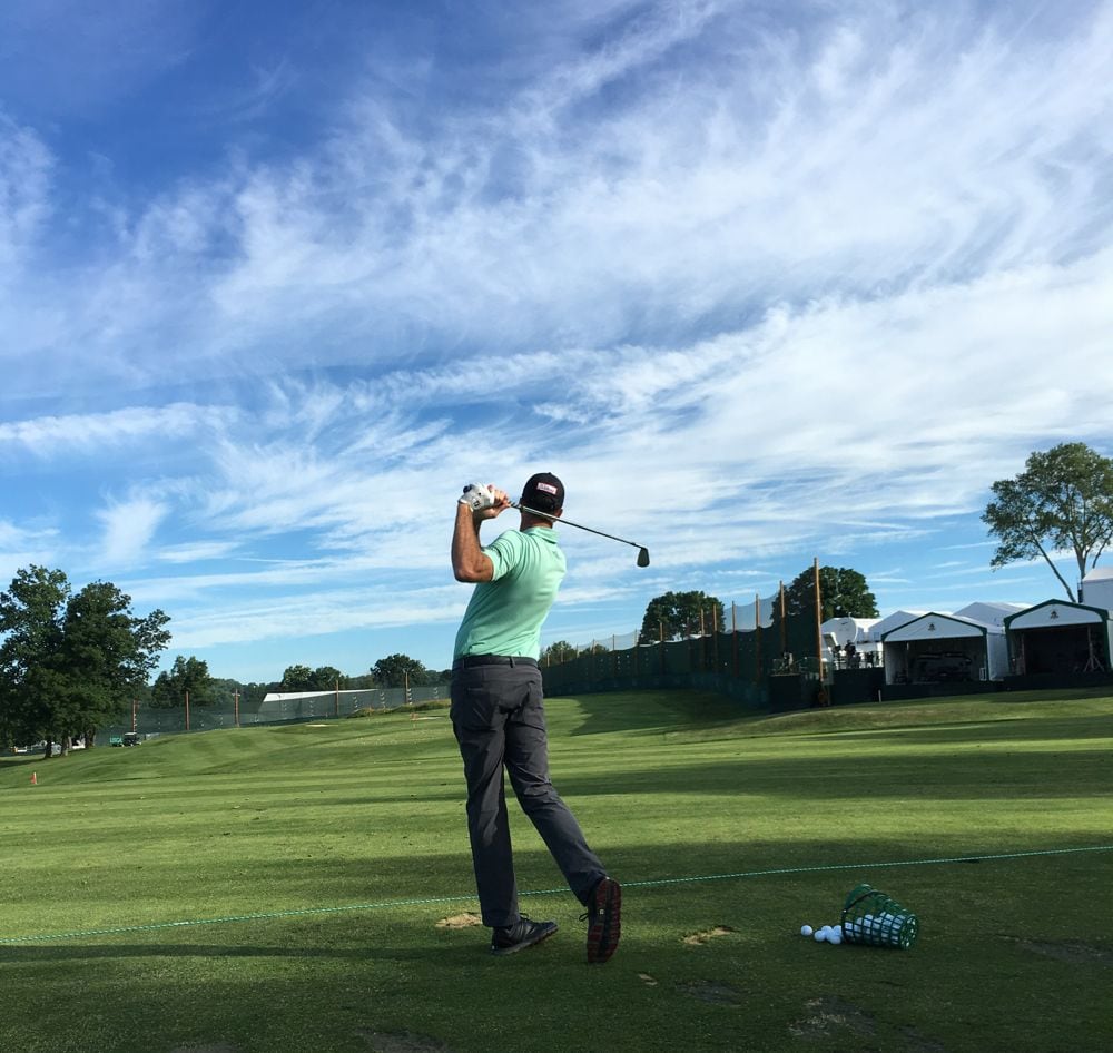 Getting in some work on the range is 2006 U.S....