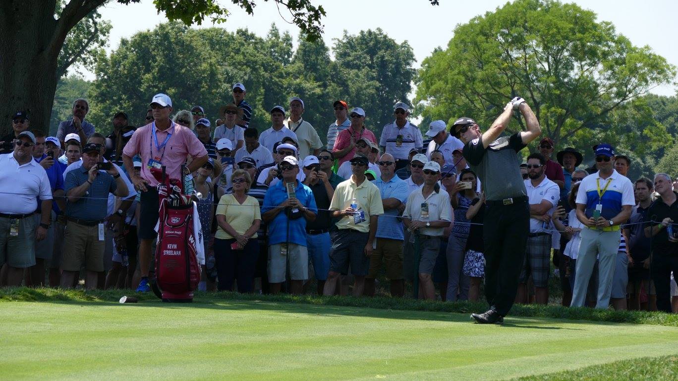 It was time to head out on the course as we caught...