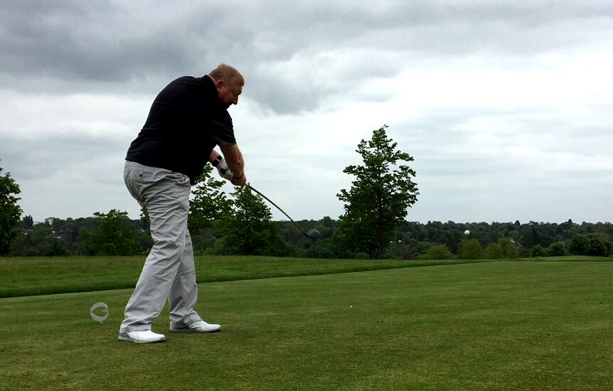 We then took it to the course...
Here's...