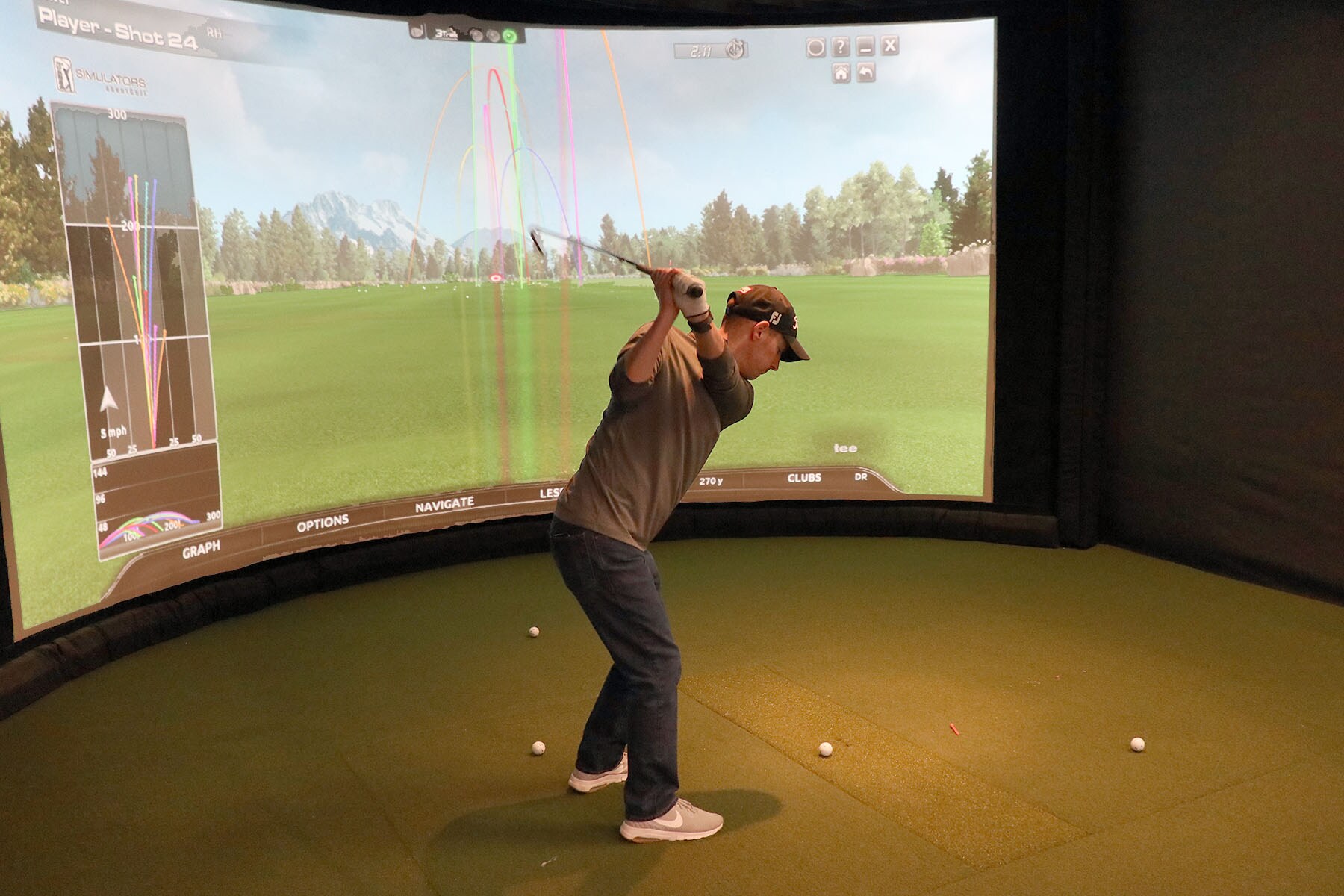 The winter hasn't hurt Jeff V.'s swing at...